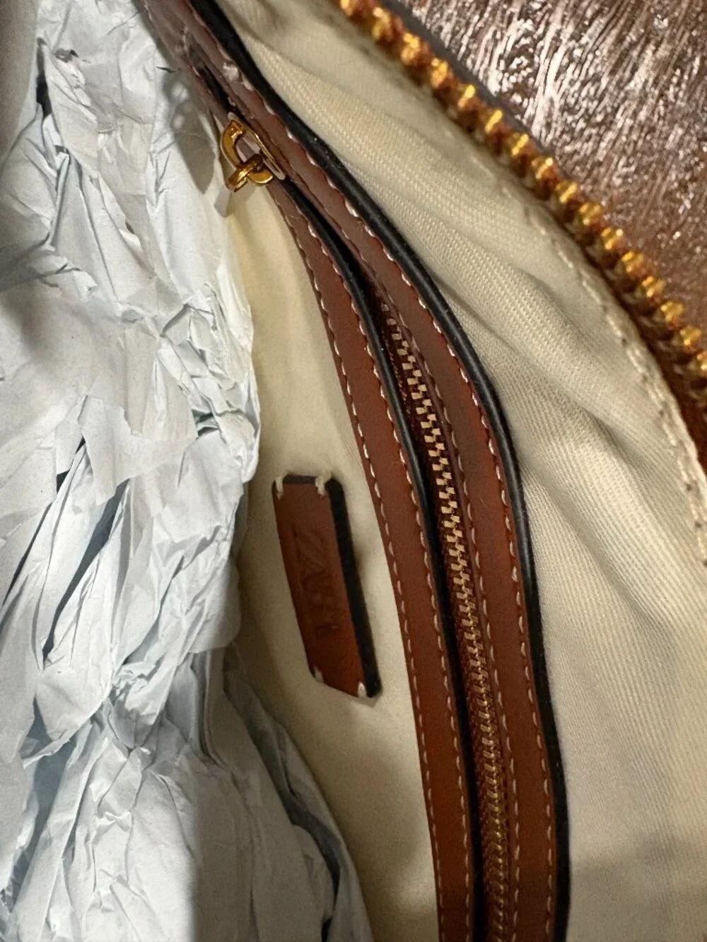 ZARA Multi-position Bucket Bag Rattan Brown NWT NEW